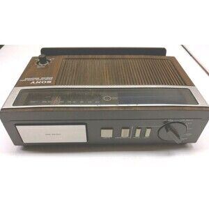 Sony Dream Machine ICF-C15W Digital Alarm Clock AM/FM Radio Brown Work's